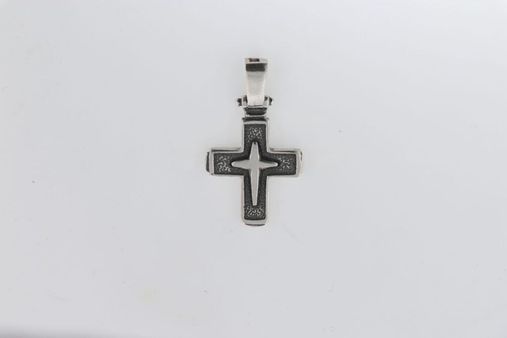 Σταυρός Ασημένιος διπλής όψης
