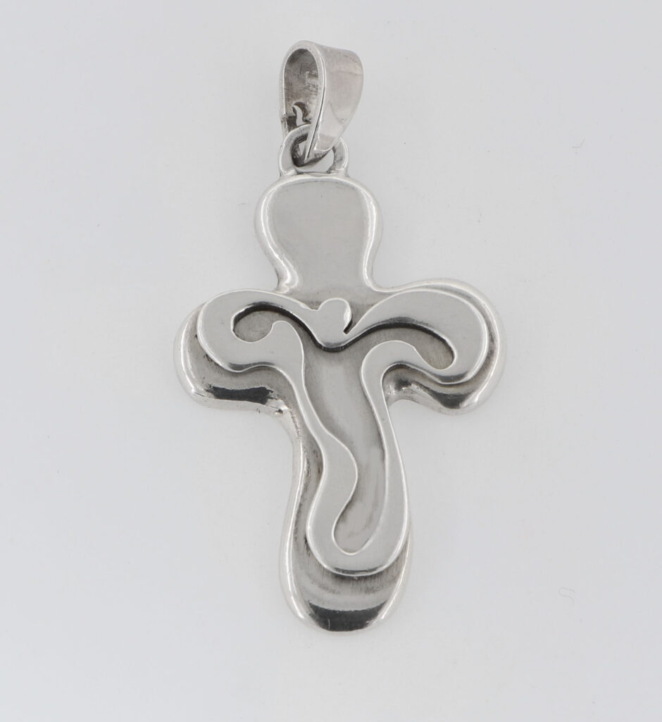 Σταυρός Ασημένιος με εσταυρωμένο