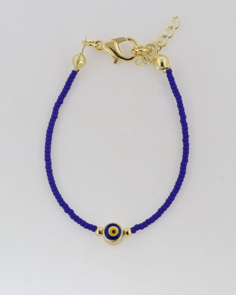 Βραχιόλι παιδικό με μπλε πέτρες