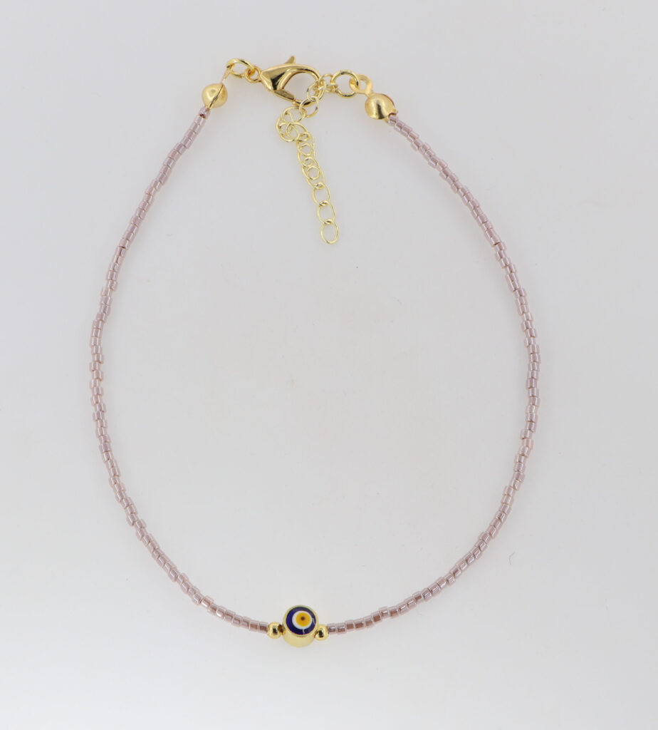 Βραχιόλια ποδιού με σομών περλέ πέτρες