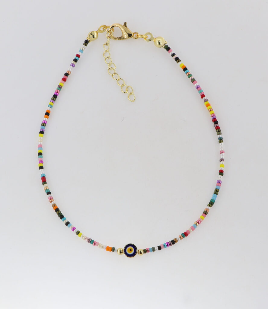 Βραχιόλια ποδιού με μούλτι πέτρες