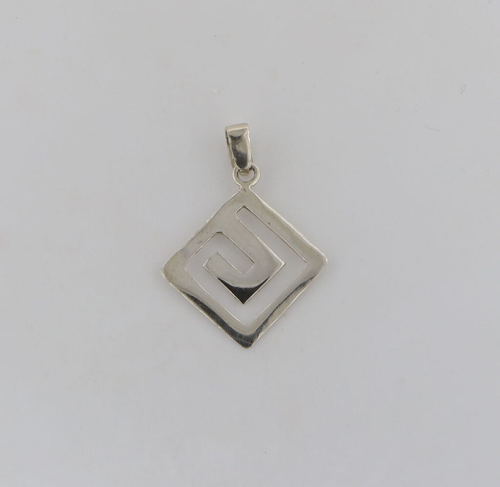 Μενταγιόν Μαίανδρος από ασήμι 925.