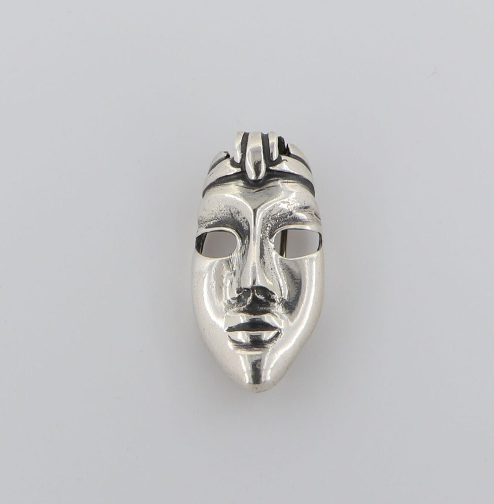 Καρφίτσα Ασημένια με βενετσιάνικη μάσκα