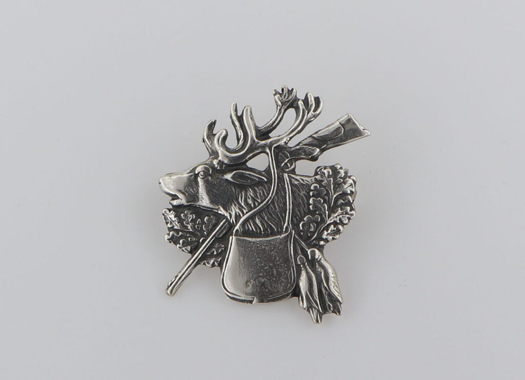 Καρφίτσα Ασημένια με τάρανδος