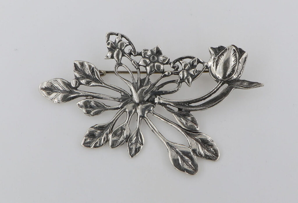 Καρφίτσα Ασημένια με κλαδιά