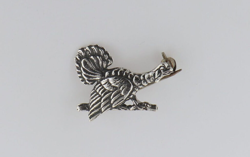 Καρφίτσα Ασημένια με φραγγόκοτα