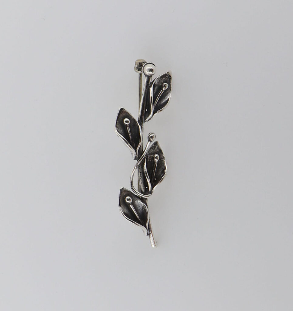 Καρφίτσα Ασημένια με κλαδάκι