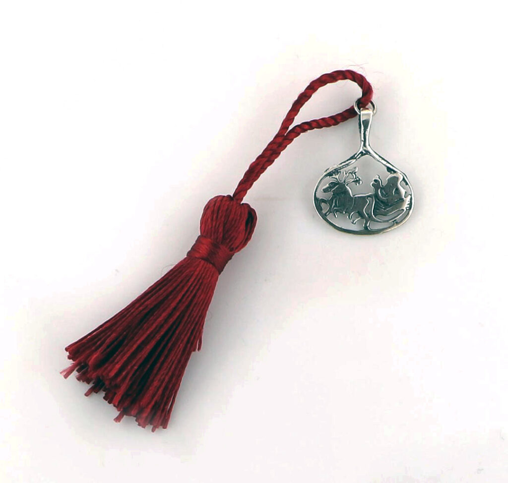 Χριστουγεννιάτικο Γούρι Τάρανδος και Έλκηθρο σε Πλαίσιο