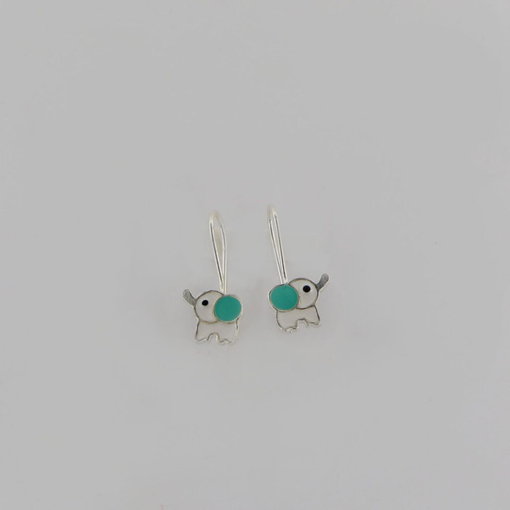 Σκουλαρίκια παιδικά ασημένια 925.